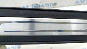 Door sill outer front left BMW 5 F10 11-16 black with chrome, backlight, water damage, scratches
