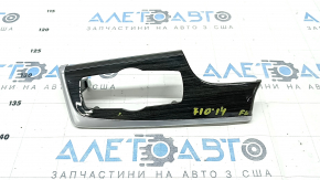 Front panel trim left BMW 5 F10 11-16 wood anthracite, chrome