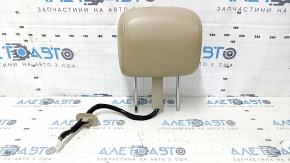 Front left headrest Nissan Pathfinder 13-16 leather beige, with monitors, for cleaning