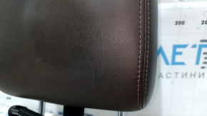 Headrest front left Infiniti JX35 QX60 13-13 leather brown with monitor, scratches