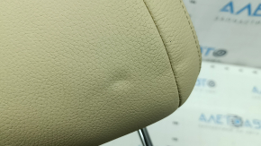 Front left headrest BMW 5 F10 14-16 leather beige Dakota, dent