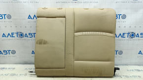 Backrest of the rear row of the left seat BMW 5 F10 14-16 beige Dakota leather, worn armrest, dents on the leather, dry cleaning