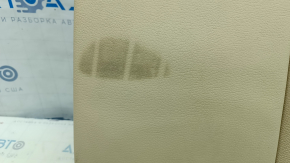 Backrest of the rear row of the left seat BMW 5 F10 14-16 beige Dakota leather, worn armrest, dents on the leather, dry cleaning