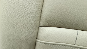 Backrest of the rear row of the left seat BMW 5 F10 14-16 beige Dakota leather, worn armrest, dents on the leather, dry cleaning