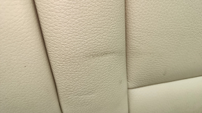 Backrest of the rear row of the left seat BMW 5 F10 14-16 beige Dakota leather, worn armrest, dents on the leather, dry cleaning
