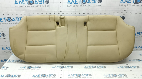 Rear seat cushion BMW 5 F10 14-16 beige Dakota leather, cracked, dented, dry cleanable