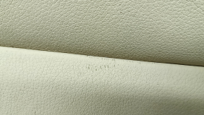 Rear seat cushion BMW 5 F10 14-16 beige Dakota leather, cracked, dented, dry cleanable