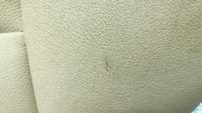 Rear seat cushion BMW 5 F10 14-16 beige Dakota leather, cracked, dented, dry cleanable