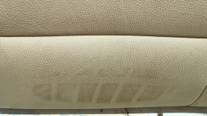 Backrest of the rear row of the right seat BMW 5 F10 14-16 leather beige Dakota, dent, for dry cleaning