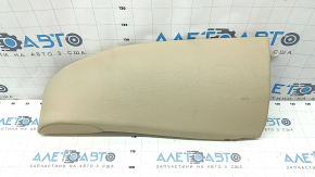 Side panel of the 2nd row of seats left BMW 5 F10 14-16 leather beige Dakota, faded, dents, needs cleaning