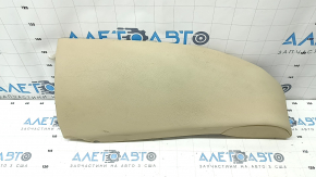 Side panel of the 2nd row of seats, right BMW 5 F10 14-16, beige Dakota leather, faded, dents, needs cleaning