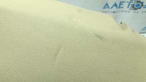 Side panel of the 2nd row of seats, right BMW 5 F10 14-16, beige Dakota leather, faded, dents, needs cleaning
