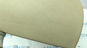 Side panel of the 2nd row of seats, right BMW 5 F10 14-16, beige Dakota leather, faded, dents, needs cleaning