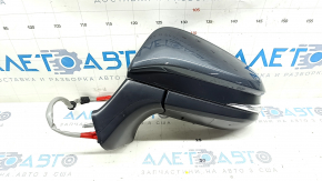 Left side mirror complete Toyota Venza 21-24 12 pins, turn signal, heating, BSM, backlight, graphite
