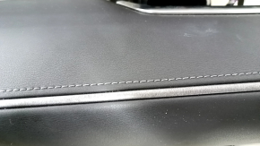 Dashboard front panel with AIRBAG Toyota Venza 21-24 black with black overlays, gray stitching, chrome, XLE