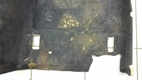 Front floor covering BMW 5 F10 14-16 black, with footrest, dry cleanable