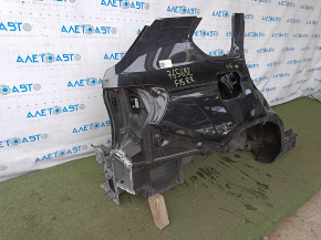 Quarter wing rear right BMW X5 F15 14-18 on the body, black, pokes