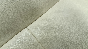 Driver's seat upholstery BMW 5 F10 11-16 Luxury leather, beige, 3 parts, cracked, worn, dry-cleanable