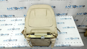 Driver's seat upholstery BMW 5 F10 11-16 Luxury leather, beige, 3 parts, cracked, worn, dry-cleanable