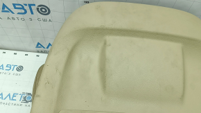 Driver's seat upholstery BMW 5 F10 11-16 Luxury leather, beige, 3 parts, cracked, worn, dry-cleanable