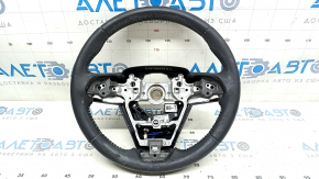 Naked steering wheel Toyota Venza 21-24 leather black, heated, with steering wheel computer, scratches