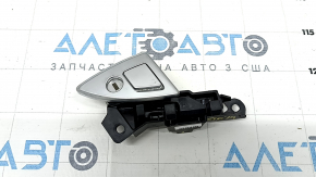 Armrest lock for center console BMW 5 F10 11-16 with cover and cylinder, chrome