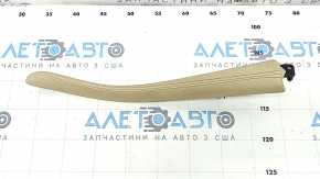 Center console trim leather Dakota BMW 5 F10 11-16 beige, broken fastening, needs cleaning