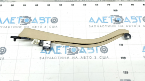 Center console trim leather Dakota BMW 5 F10 11-16 beige, broken fastening, needs cleaning