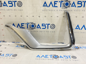 Front bumper molding left Honda CRV 20-22 gray structure, with chrome