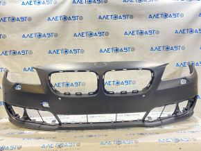Bare front bumper BMW 5 F10 14-16 for parking sensors, washers and cameras