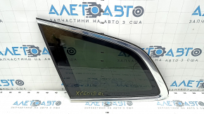 Rear left fixed glass window Volvo XC60 18-23 with antenna, tinted, with chrome molding