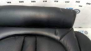Rear row of seats lower part Lincoln MKC 15-19 leather black, with perforation, scratches, dents, for cleaning