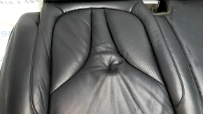 Rear row of seats lower part Lincoln MKC 15-19 leather black, with perforation, scratches, dents, for cleaning