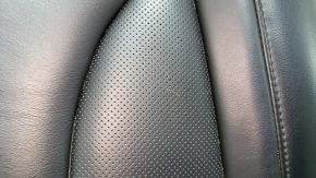 Rear row of seats upper part left Lincoln MKC 15-19 leather black, with perforation, for dry cleaning, scratches