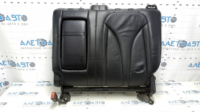 Rear row of seats upper part right Lincoln MKC 15-19 leather black, perforation, with belt and armrests, for dry cleaning, scratches, dents