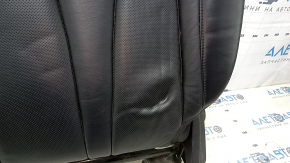 Rear row of seats upper part right Lincoln MKC 15-19 leather black, perforation, with belt and armrests, for dry cleaning, scratches, dents