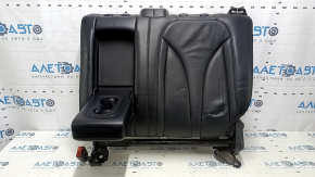 Rear row of seats upper part right Lincoln MKC 15-19 leather black, perforation, with belt and armrests, for dry cleaning, scratches, dents