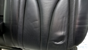 Rear row of seats upper part right Lincoln MKC 15-19 leather black, perforation, with belt and armrests, for dry cleaning, scratches, dents