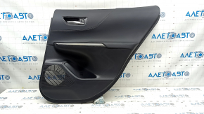 Door trim card rear right Toyota Venza 21-22 LE, XLE black, leather, black, leather, dark gray trim, with handle