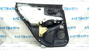 Door trim card rear right Toyota Venza 21-22 LE, XLE black, leather, black, leather, dark gray trim, with handle