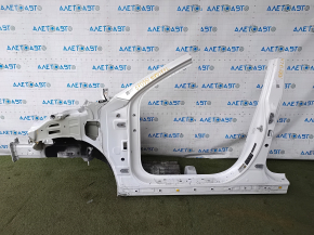 Front left quarter Kia Niro 17-22 HEV, white, on body, dents