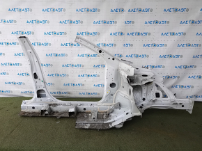 Front left quarter Kia Niro 17-22 HEV, white, on body, dents