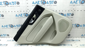 Door trim card rear left Volvo XC60 18-22 gray leather, armrest and insert gray leather, with overlay, butt