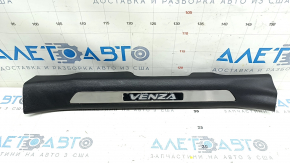 Door sill trim front left Toyota Venza 21-24 black, chrome insert, in film, corrosion
