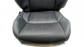 Toyota Venza 21-24 passenger seat upholstery black leather, heated, perforated, 2 parts, for cleaning
