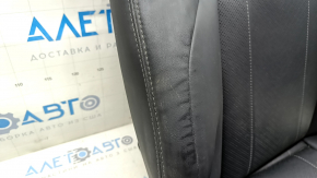 Toyota Venza 21-24 passenger seat upholstery black leather, heated, perforated, 2 parts, for cleaning