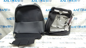 Toyota Venza 21-24 passenger seat upholstery black leather, heated, perforated, 2 parts, for cleaning