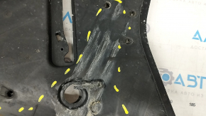 Front left underbody protection Toyota Venza 21-24 is broken, scuffed