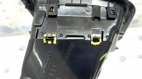 Front panel air duct deflector left Volvo XC60 18-23 black gloss with chrome, broken fasteners, chrome is worn out