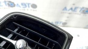 Front panel air duct deflector left Volvo XC60 18-23 black gloss with chrome, broken fasteners, chrome is worn out